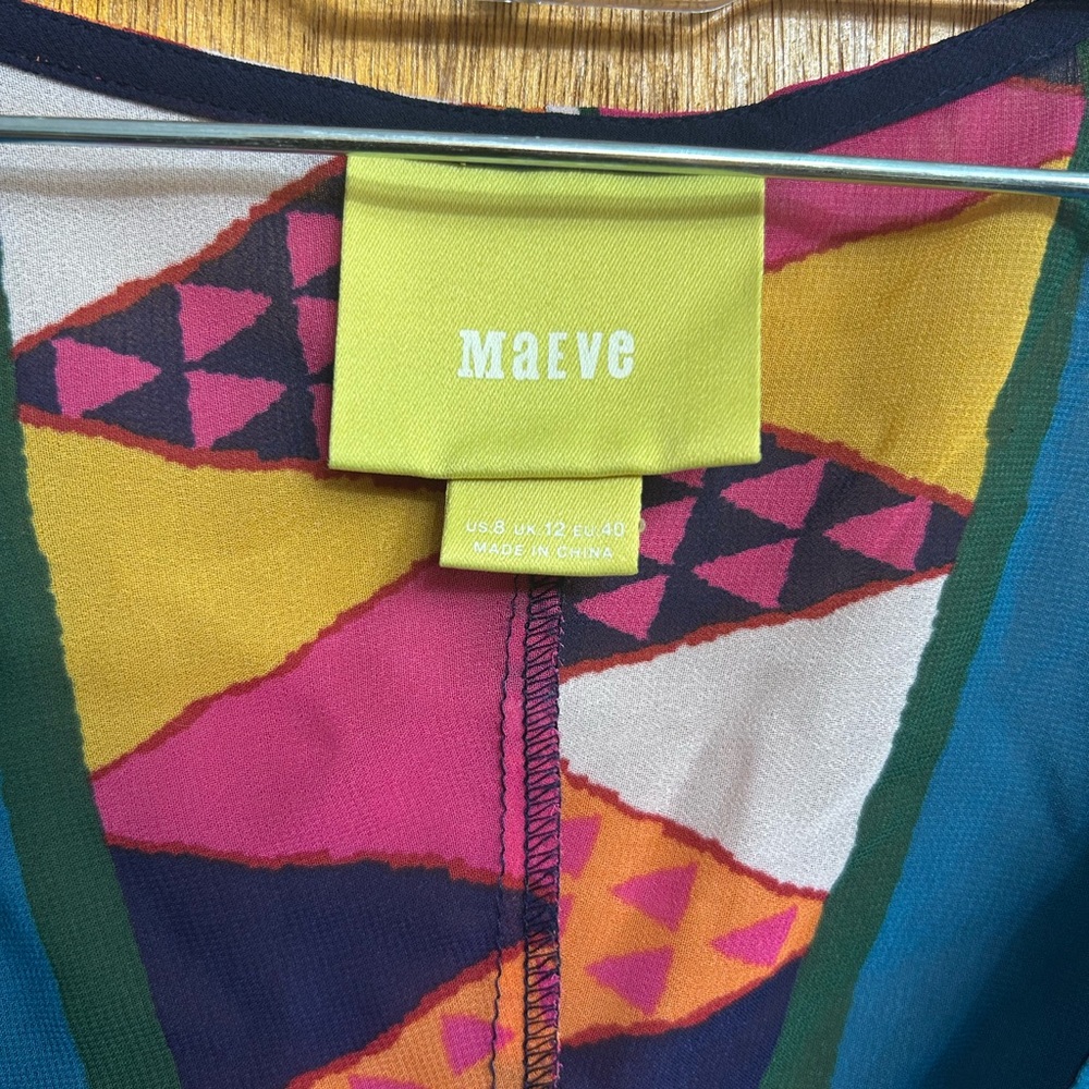 Maeve Multicolor Geometric Pattern Dress